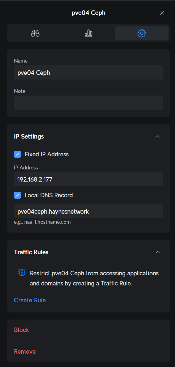 configure ip for ceph